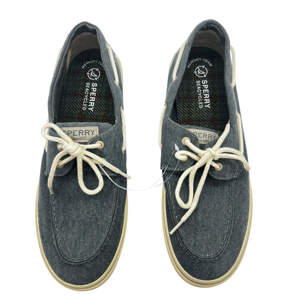 Sperry Top Sider Sea Ketch Boat Shoes Mens 14 Memory Foam Blue‎ Preppy Sailor